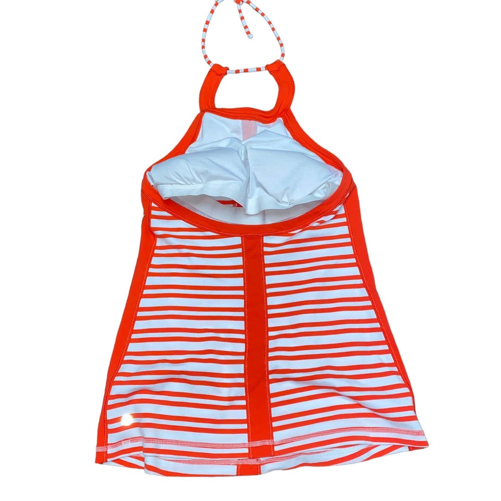 lululemon athletica Red and White Striped Racerback Tank - Picture 3 of 8
